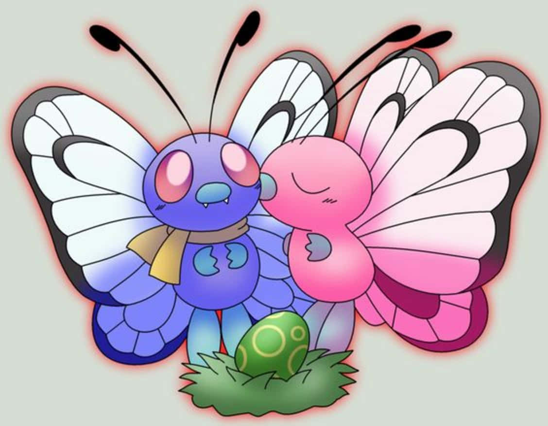 Butterfree Family Art Wallpaper