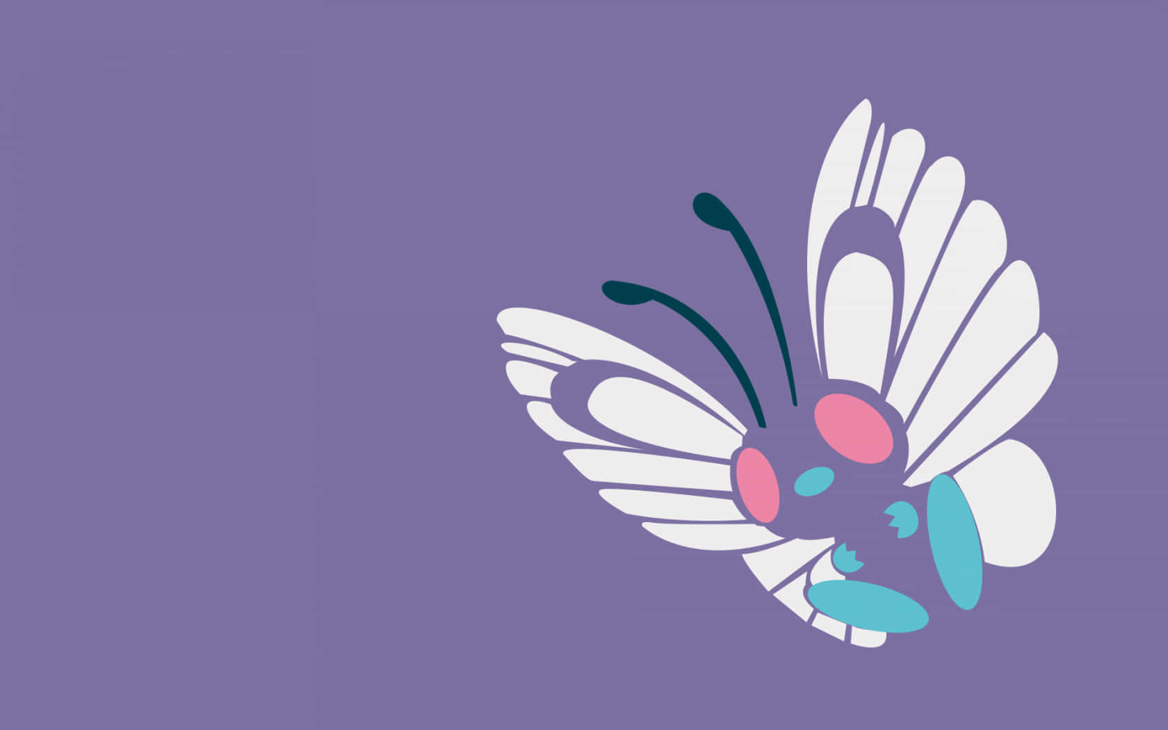 Butterfree Simple Art Hd Wallpaper