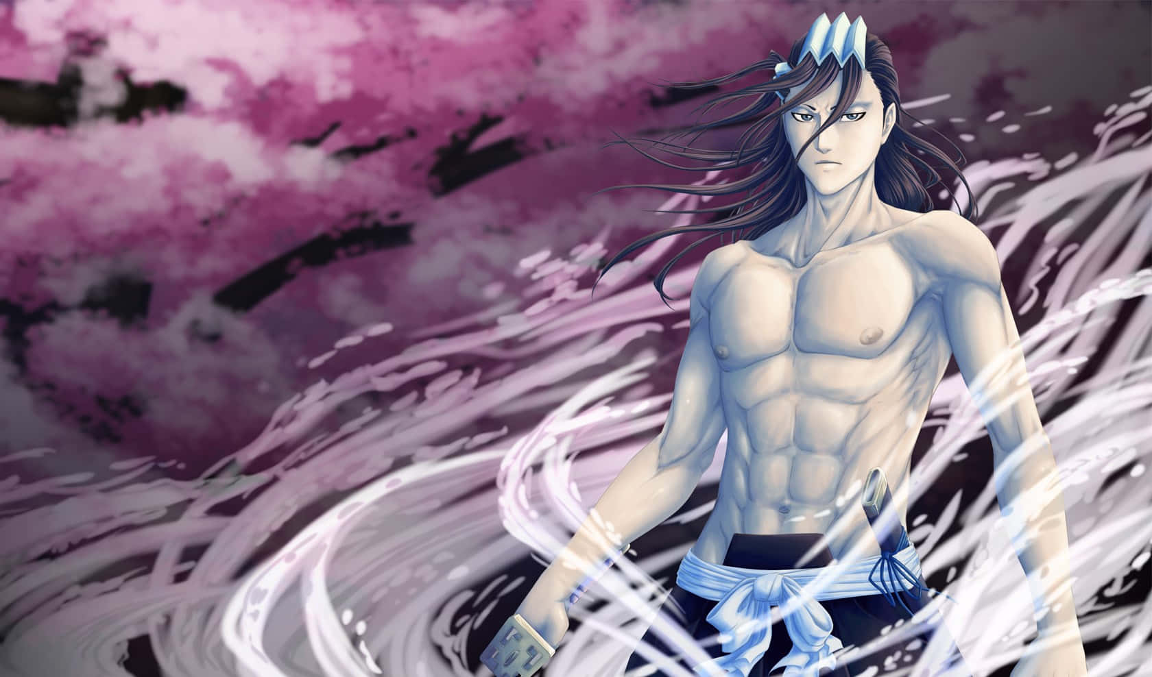 Byakuya Kuchiki, A Skilled Warrior And Leader Of The Kuchiki Clan. Wallpaper