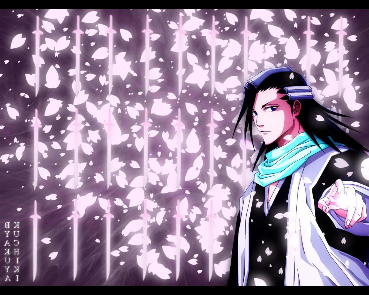 Byakuya Kuchiki, Leader Of The 6th Division Of The Gotei 13 Wallpaper