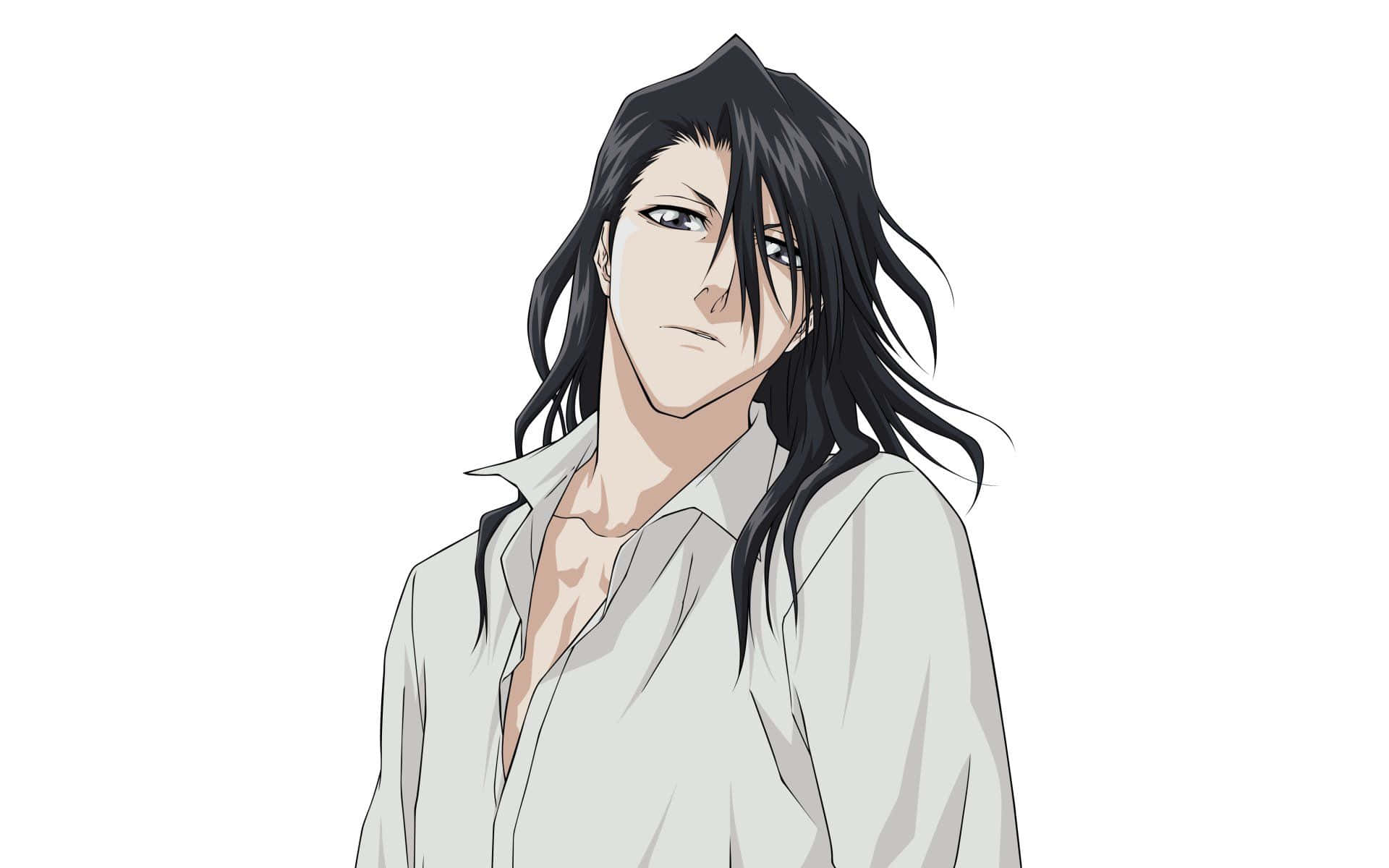 Byakuya Kuchiki Stands Ready For Duty Wallpaper