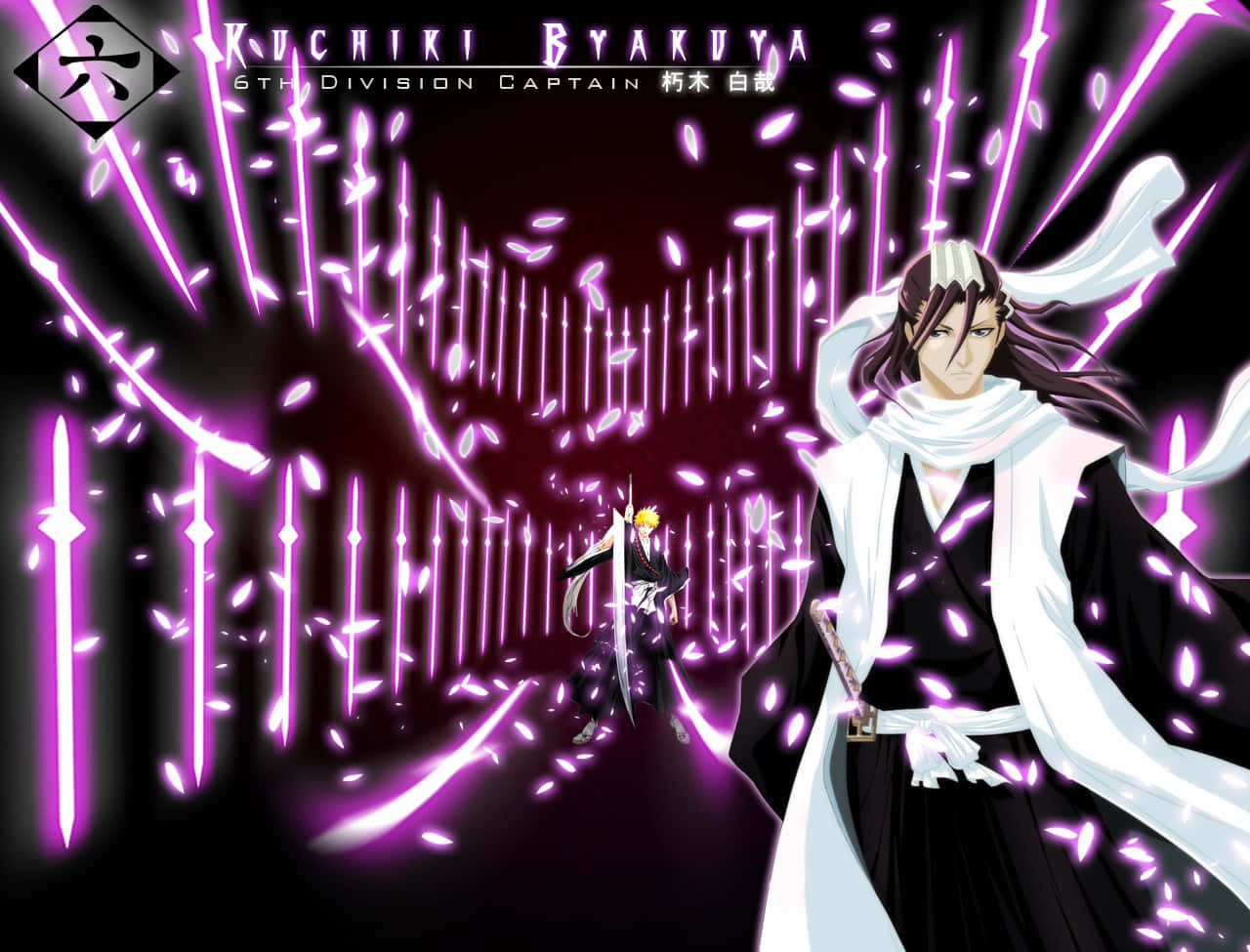 Byakuya Kuchiki, The Captain Of 6th Division In Bleach. Wallpaper