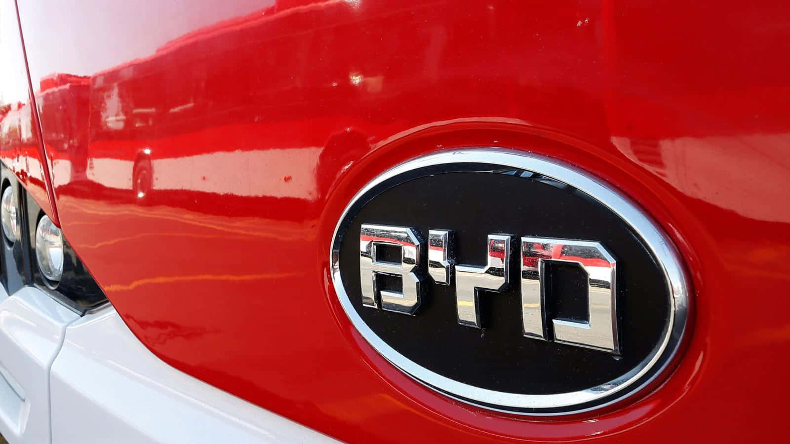 Byd Vehicle Showcased On Prominent Display Wallpaper