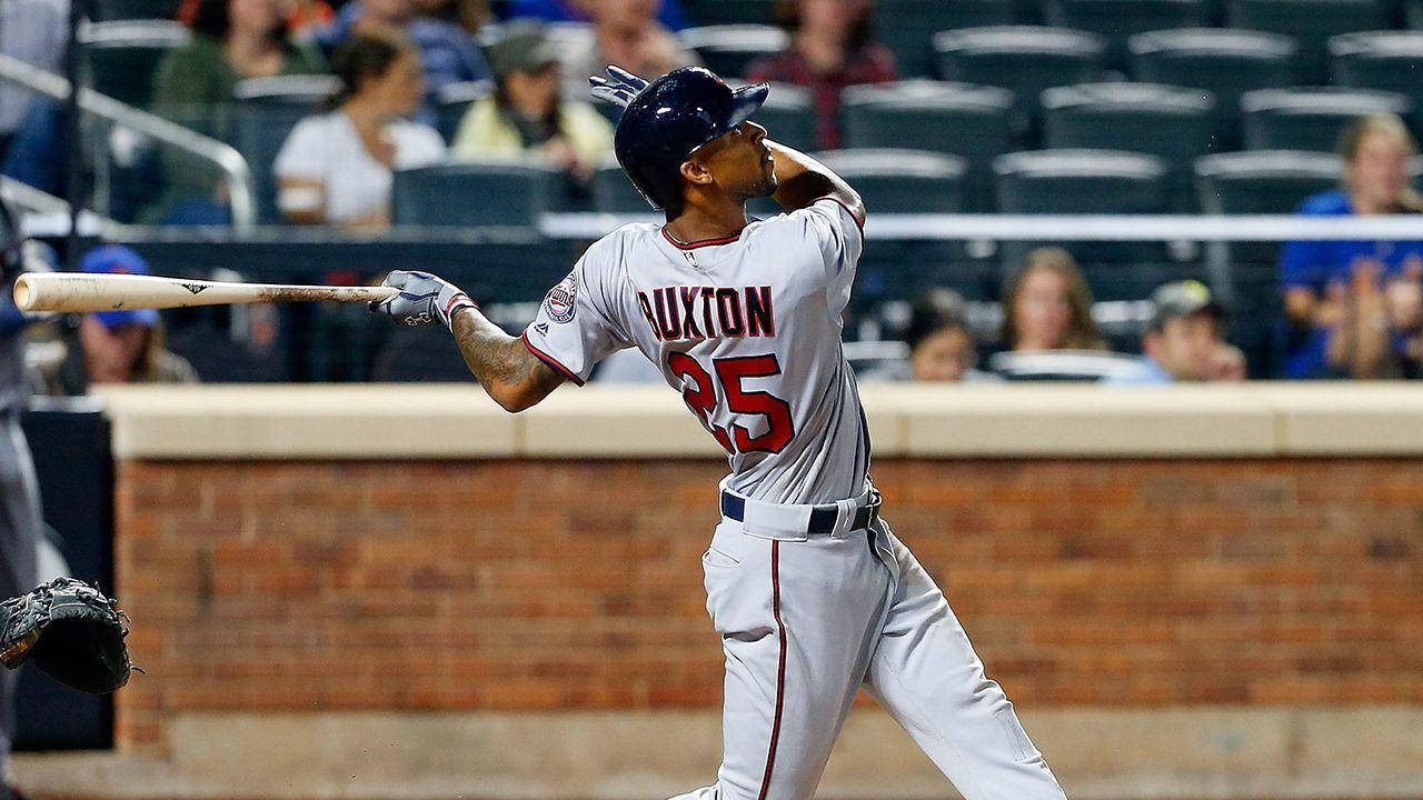 Byron Buxton Baseball Bat White Uniform Wallpaper