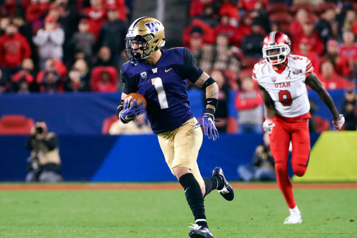 Byron Murphy In Action On The Field Wallpaper