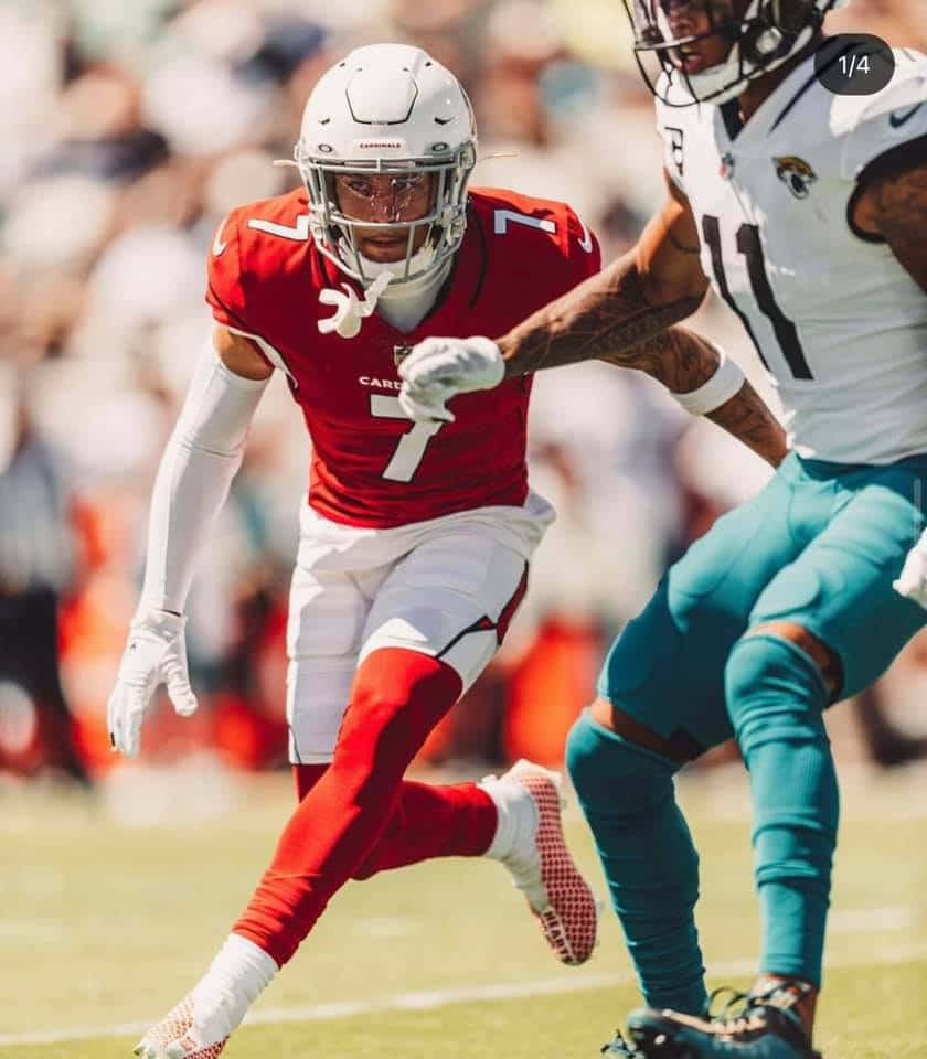 Byron Murphy In Action On The Field Wallpaper