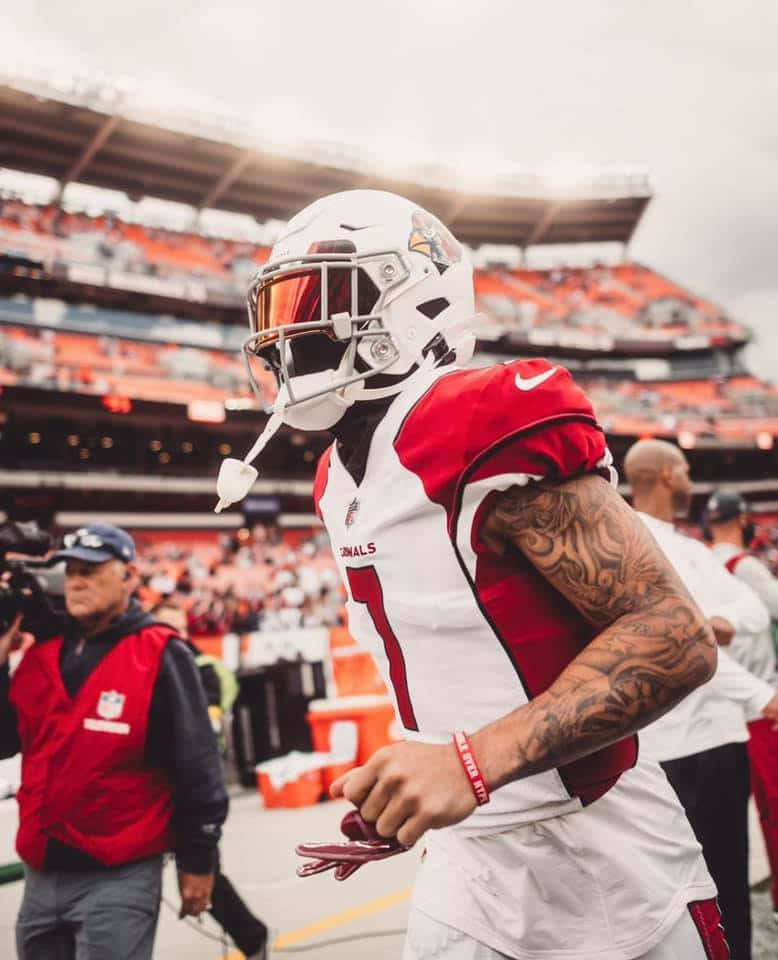 Byron Murphy In Action On The Field Wallpaper