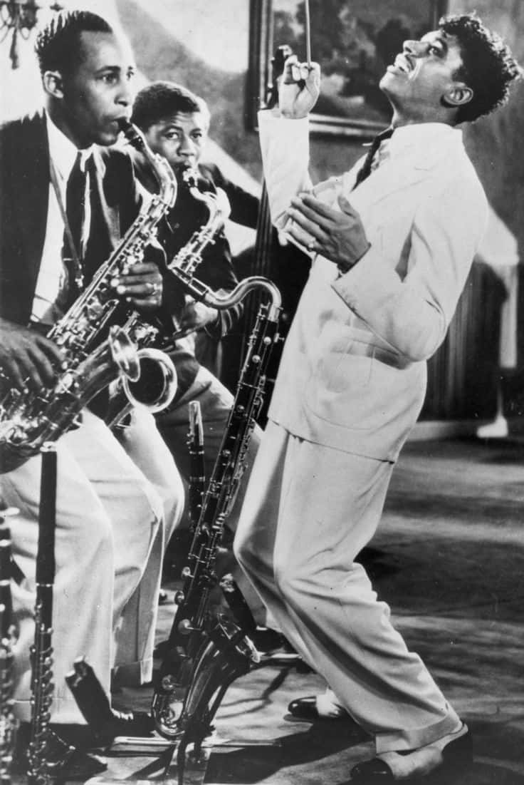 Cab Calloway Performing With Band Wallpaper