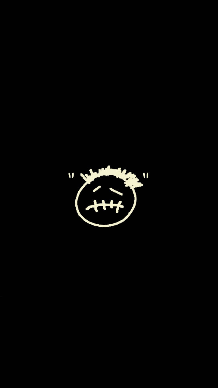 Cactus Jack Travis Scott Face Logo Black Aesthetic Wallpaper