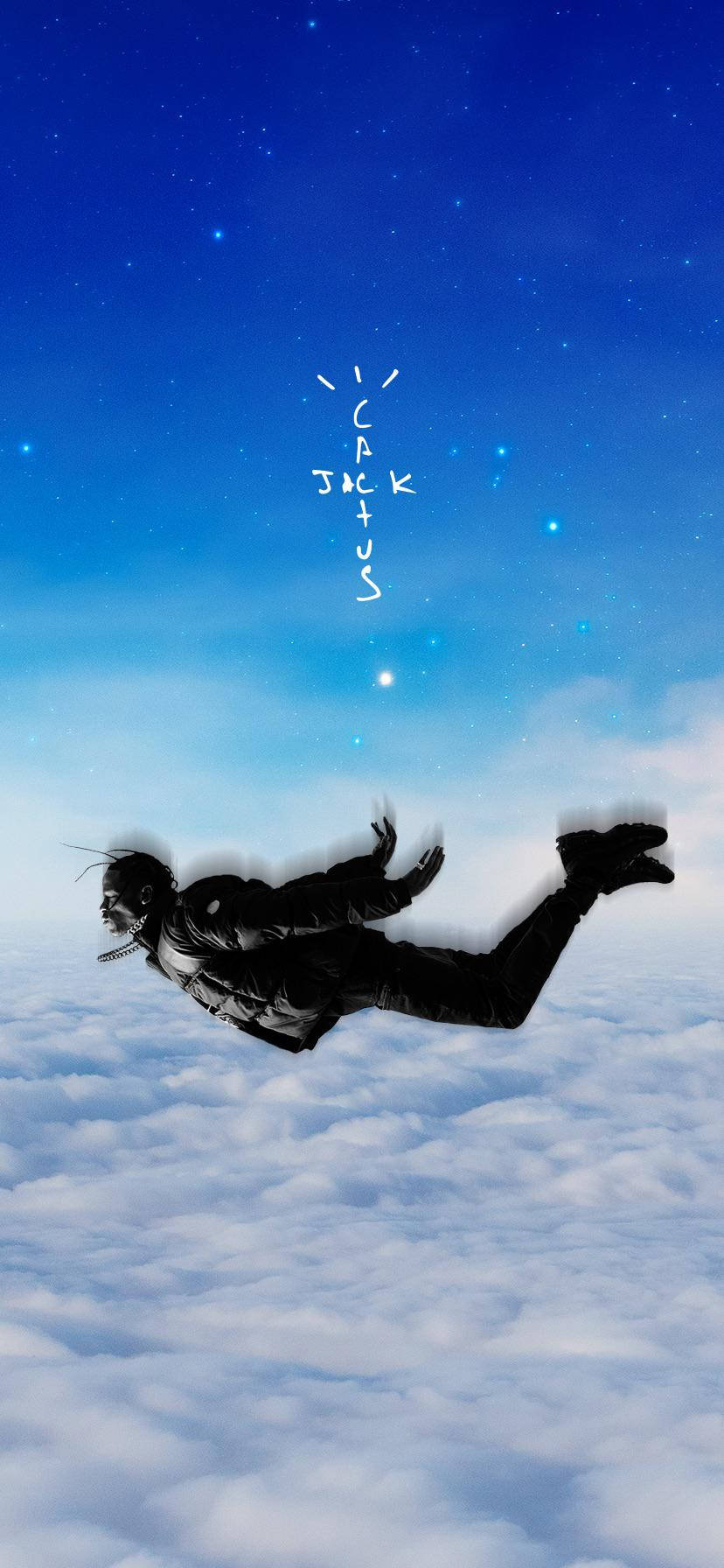 Cactus Jack Travis Scott Skydiving Wallpaper