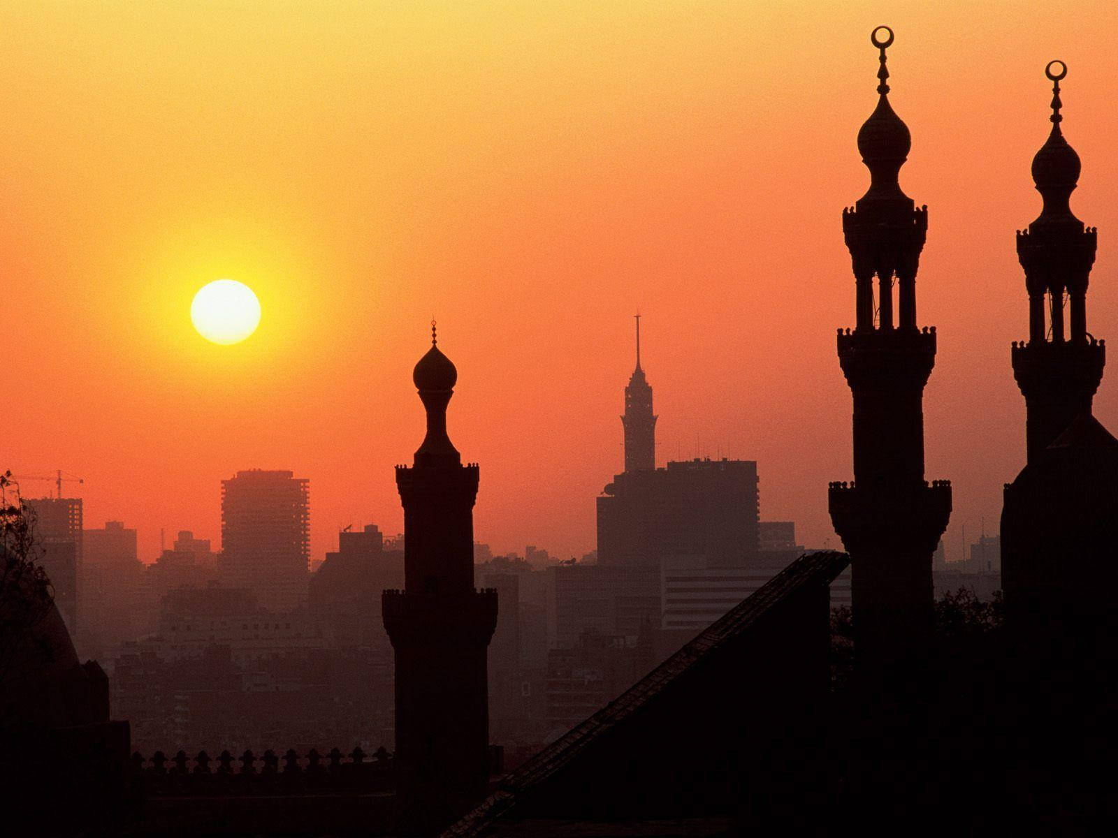 Cairo Silhouette Photograph Wallpaper