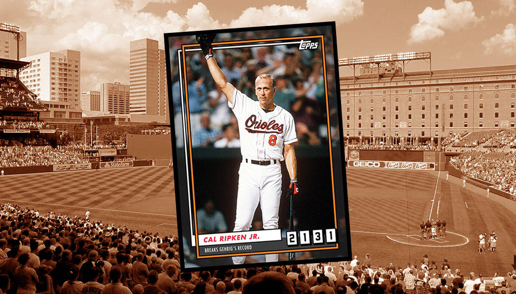 Cal Ripken Jr Topps Baseball Card Wallpaper