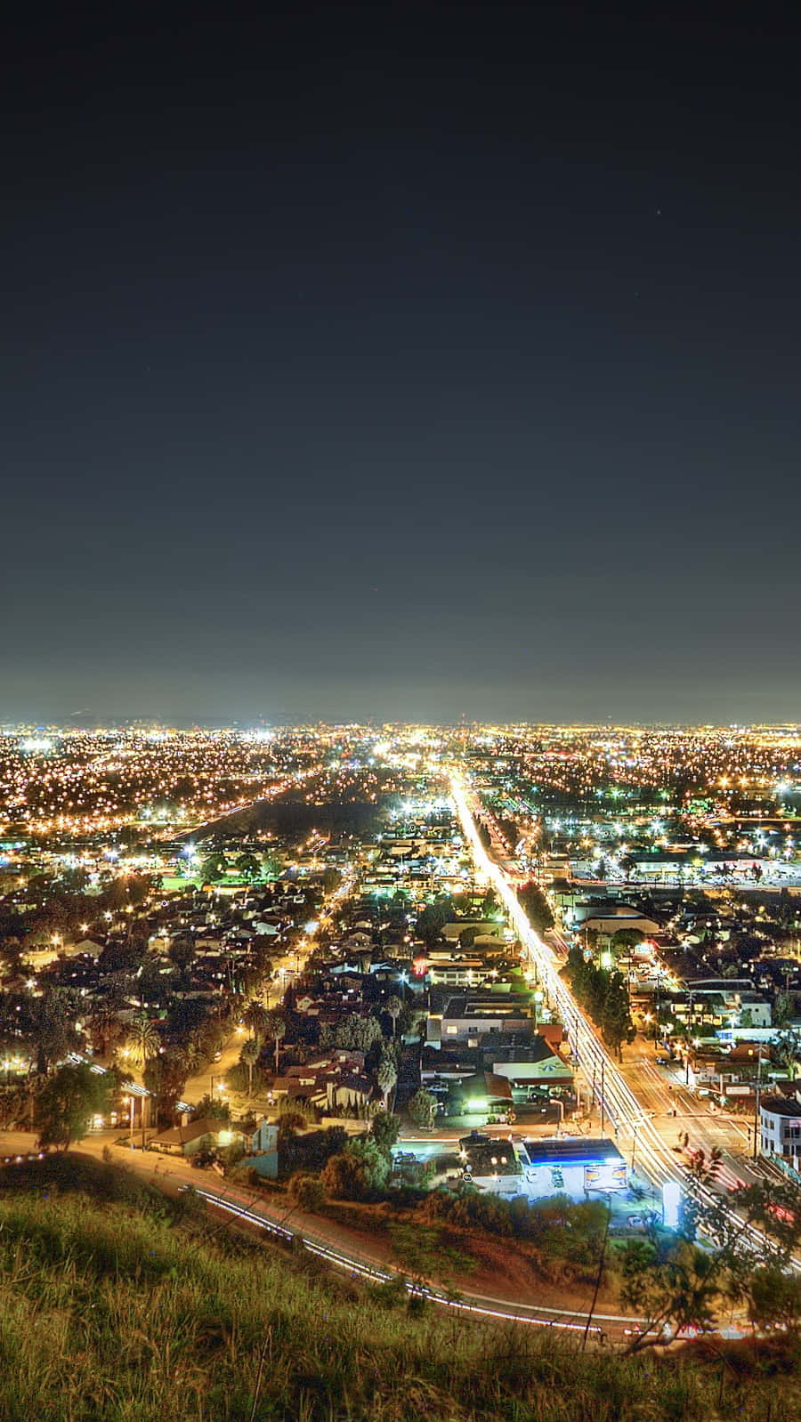 California City Skyline Iphone Wallpaper