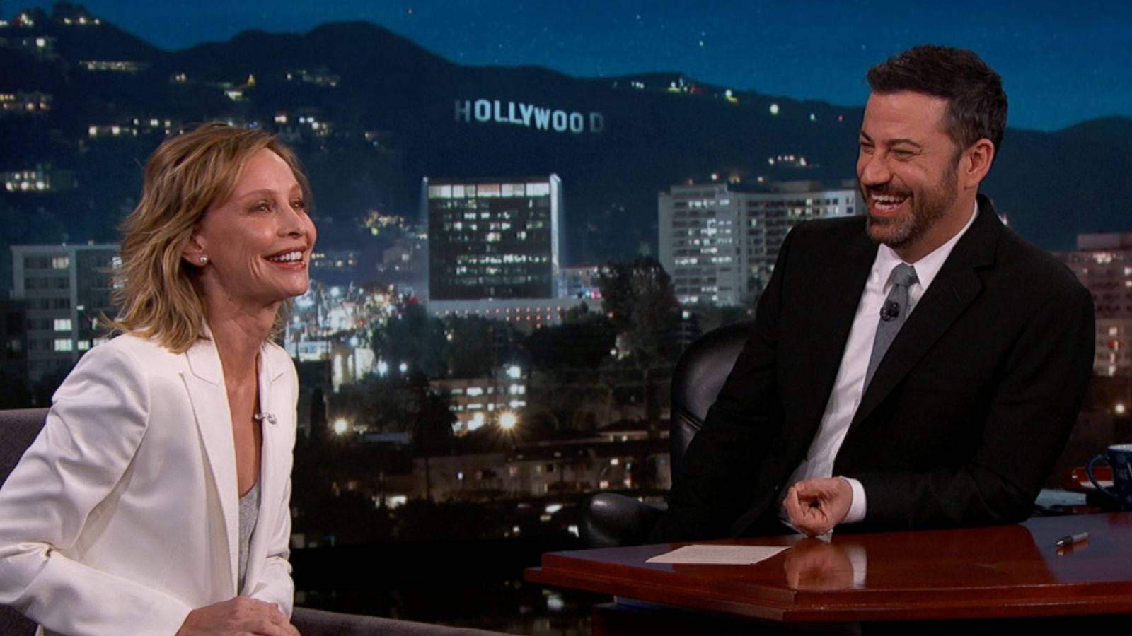 Calista Flockhart Supergirl Jimmy Kimmel Live Wallpaper