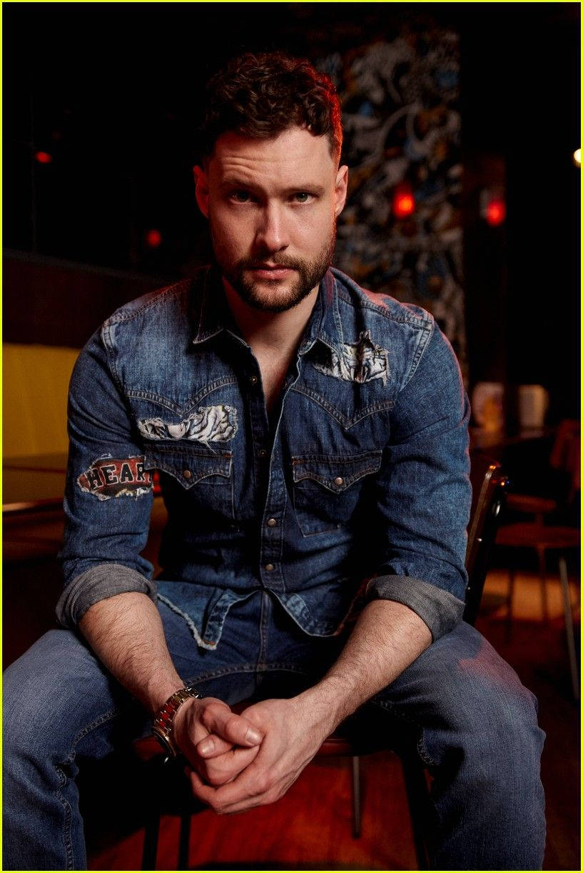 Calum Scott In Denim Wallpaper