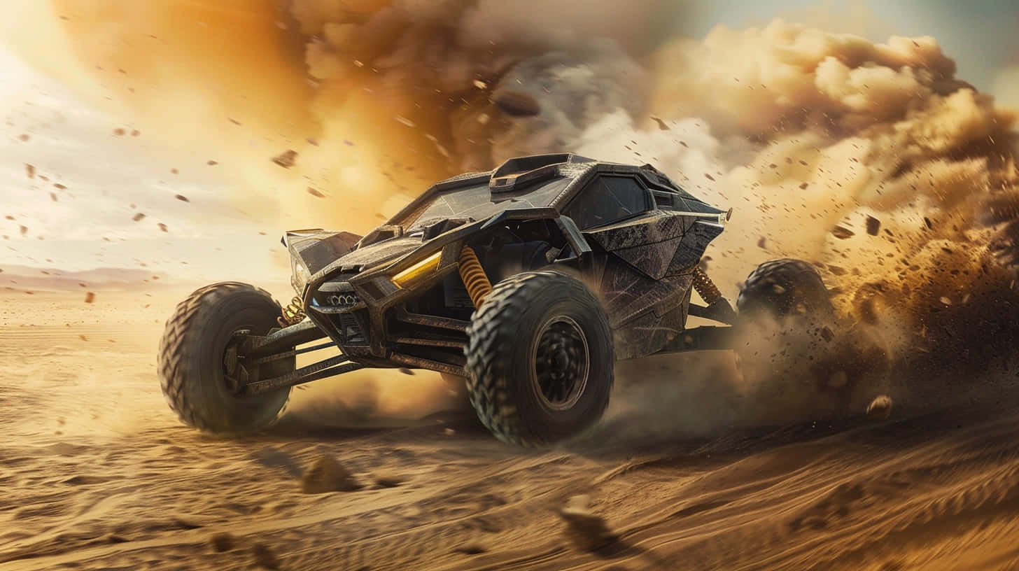 Can Am Offroad Vehicle Dynamic Desert Drive Wallpaper