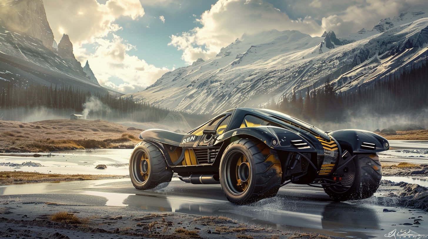 Can Am Vehicle Mountainous Terrain Wallpaper