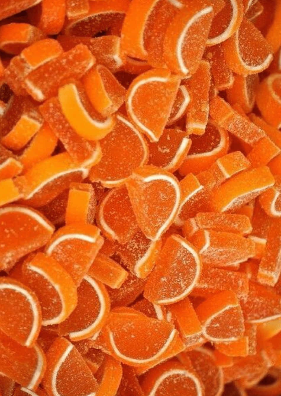 Candy Orange Aesthetic Phone Wallpaper