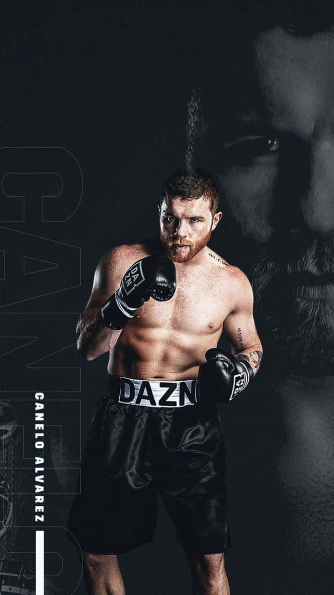 Canelo Alvarez In A Win Face, Showcasing Just The Power He Brings To The Ring. Wallpaper