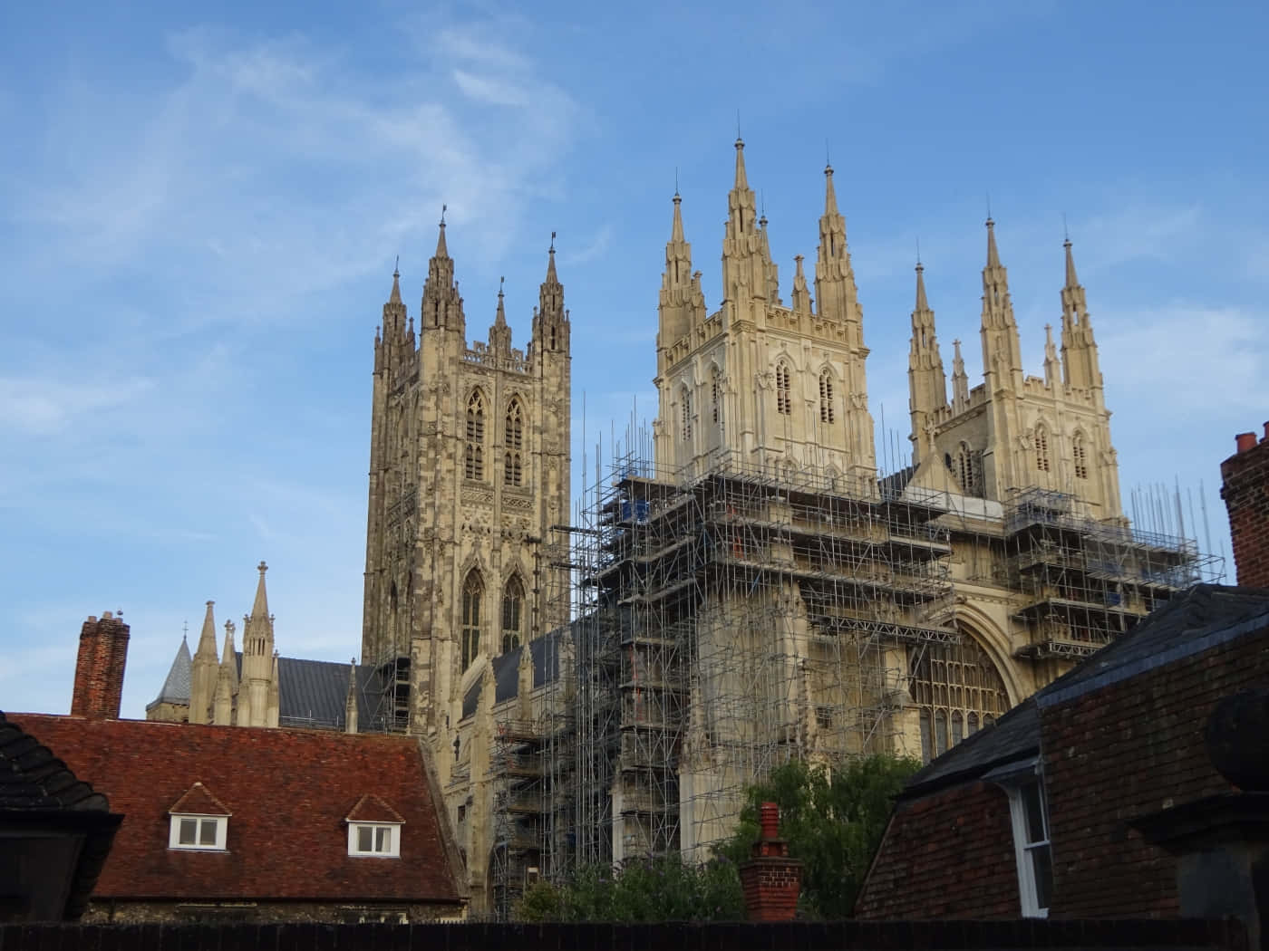 Canterbury Cathedral During Renovation Wallpaper