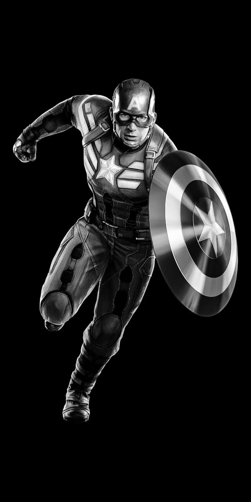 Captain America Action Pose Wallpaper