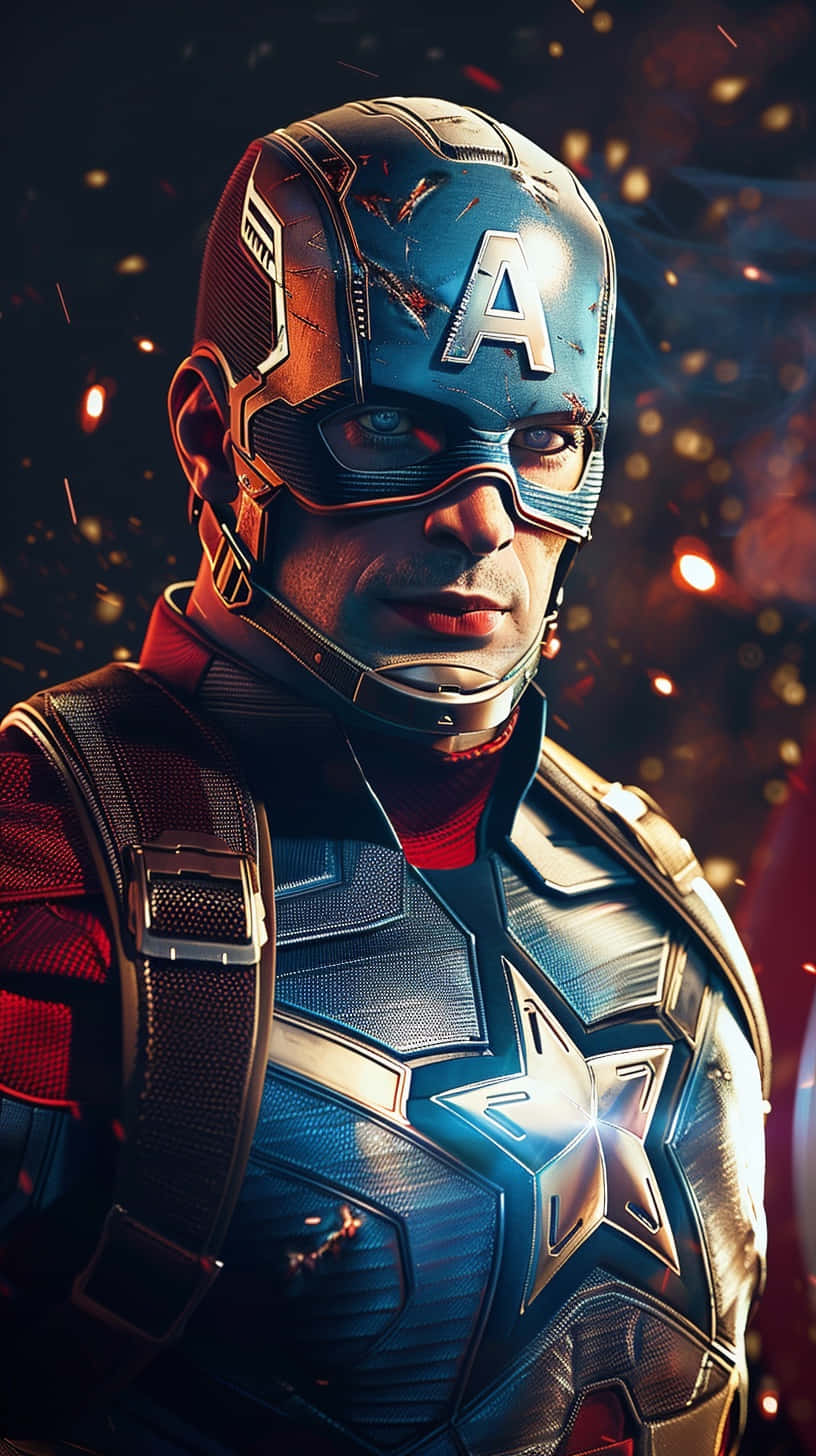 Captain America Portrait Avengers Wallpaper