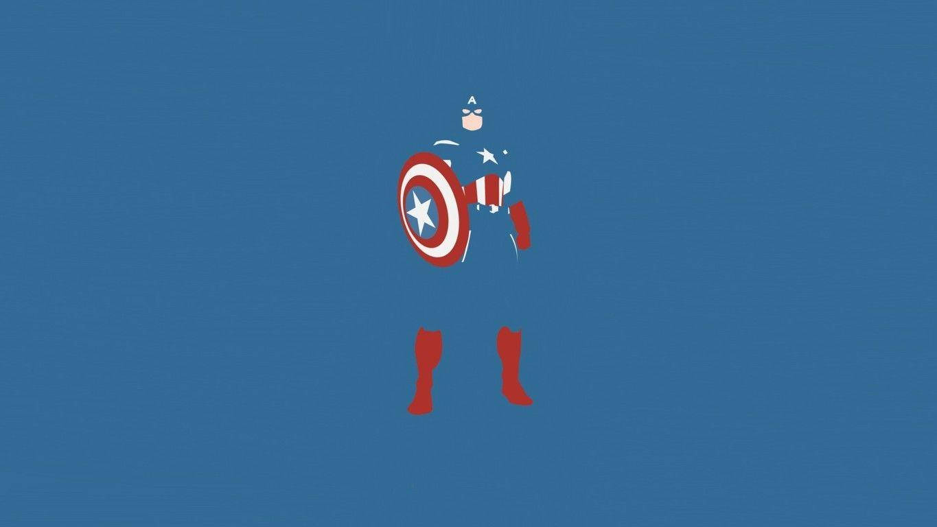 Captain America Shield Vector Art Wallpaper