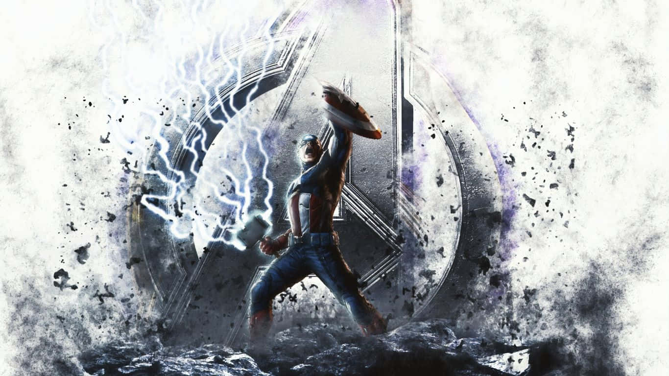 Captain America Worthy Charcoal Art Wallpaper