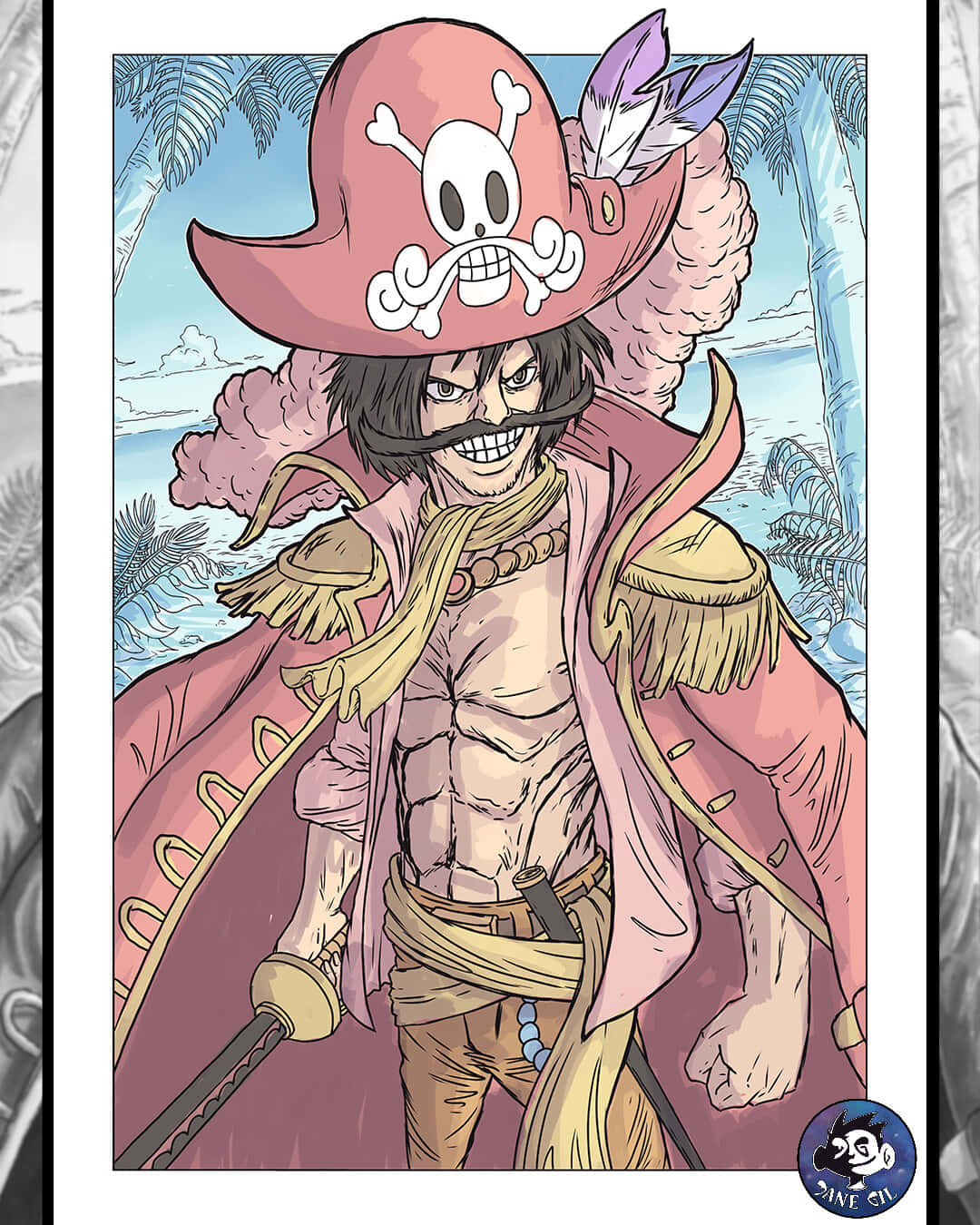 Captain Of The Pirate Crew: Leading His Mates Wallpaper