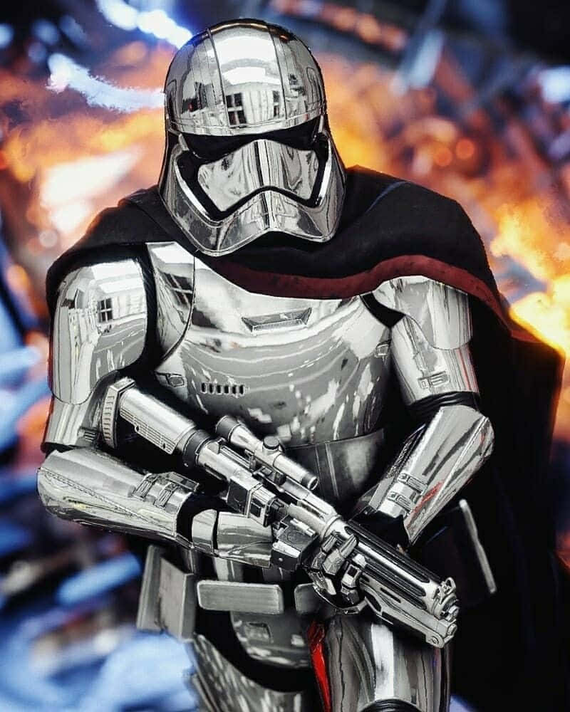 Captain Phasma In Commanding Pose Wallpaper