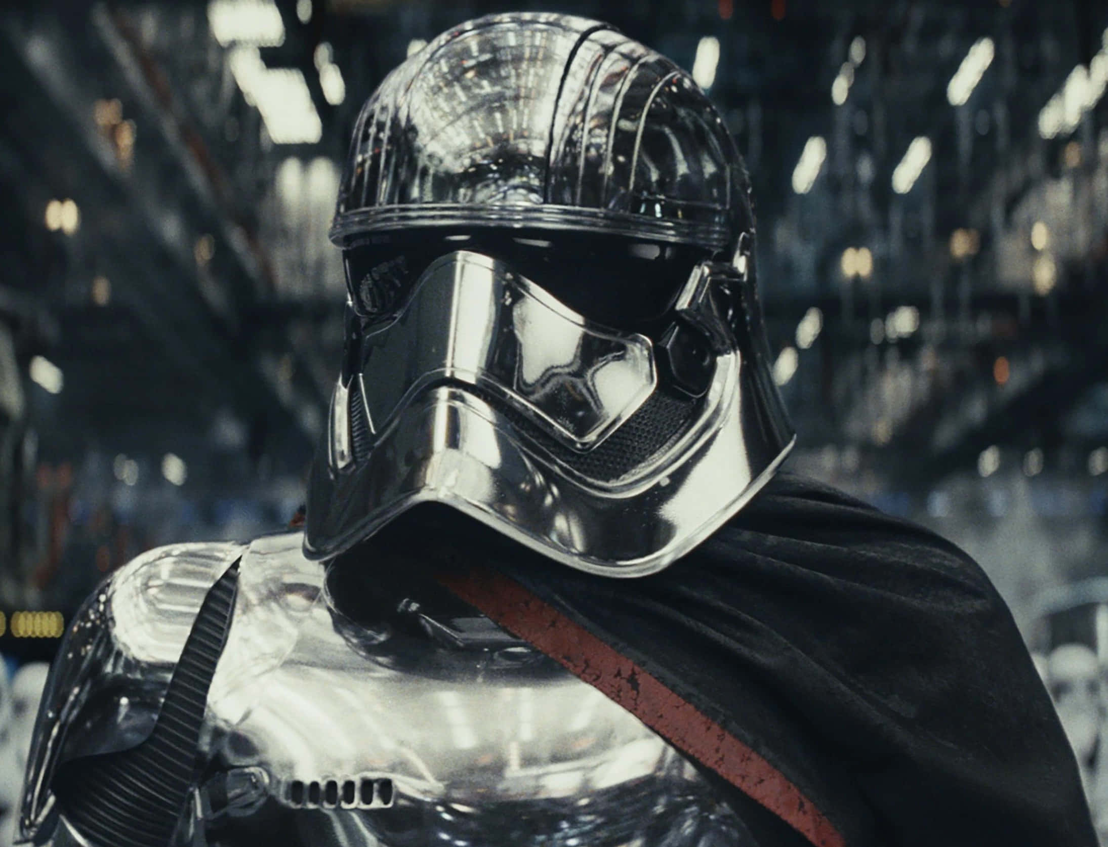 Captain Phasma Leading The Stormtroopers Wallpaper