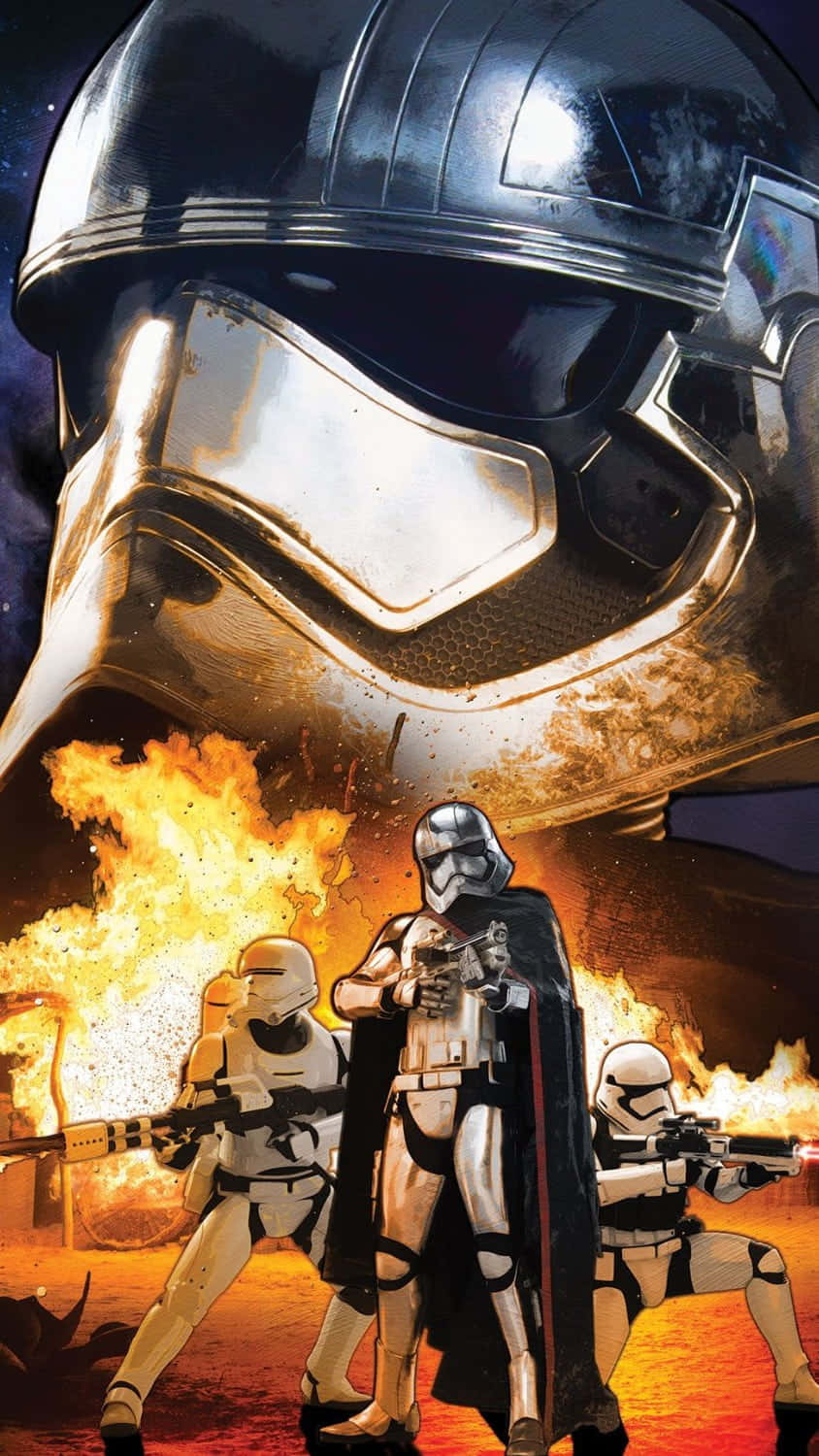 Captain Phasma - The First Order's Commander In Action Wallpaper