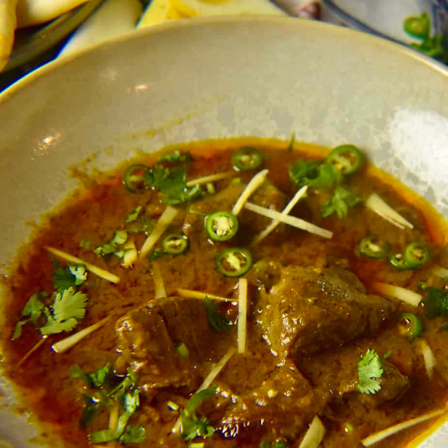 Caption: A Mouth-watering Bowl Of Traditional Nihari Stew Wallpaper