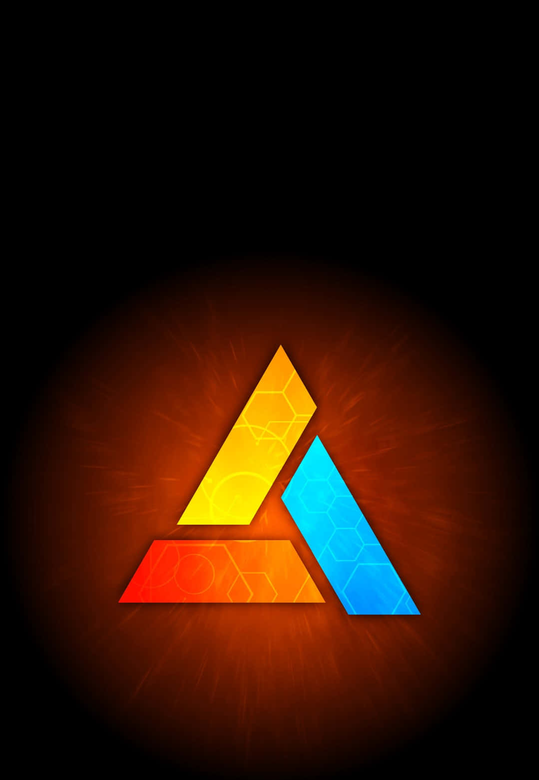 Caption: Abstergo Industries Logo On A Futuristic Dark Background Wallpaper