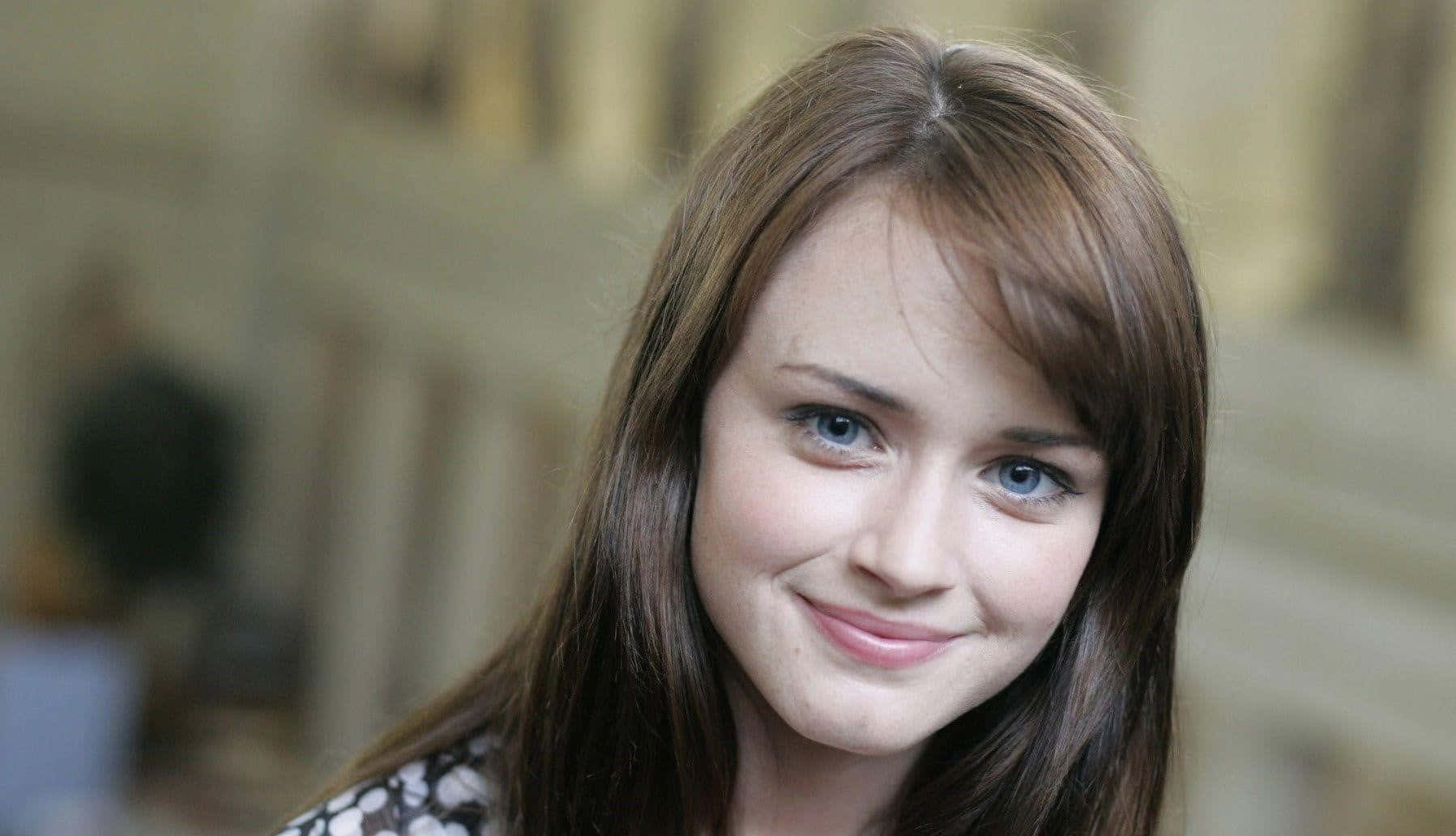 Caption: Alexis Bledel Posing For A Photoshoot Wallpaper