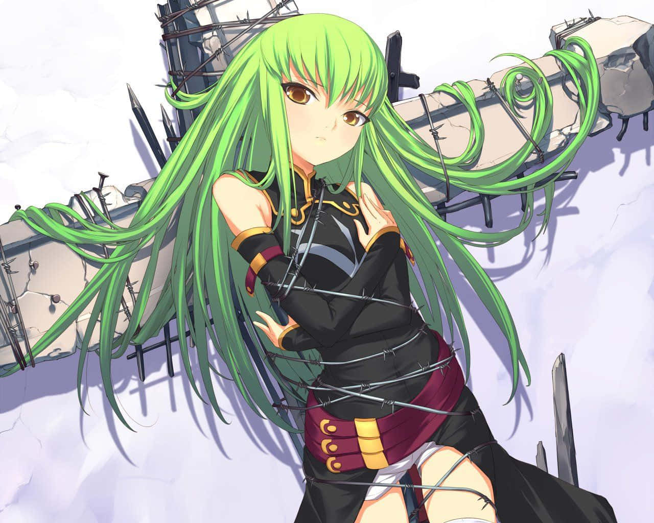 Caption: Alluring C.c. - Code Geass Wallpaper Wallpaper