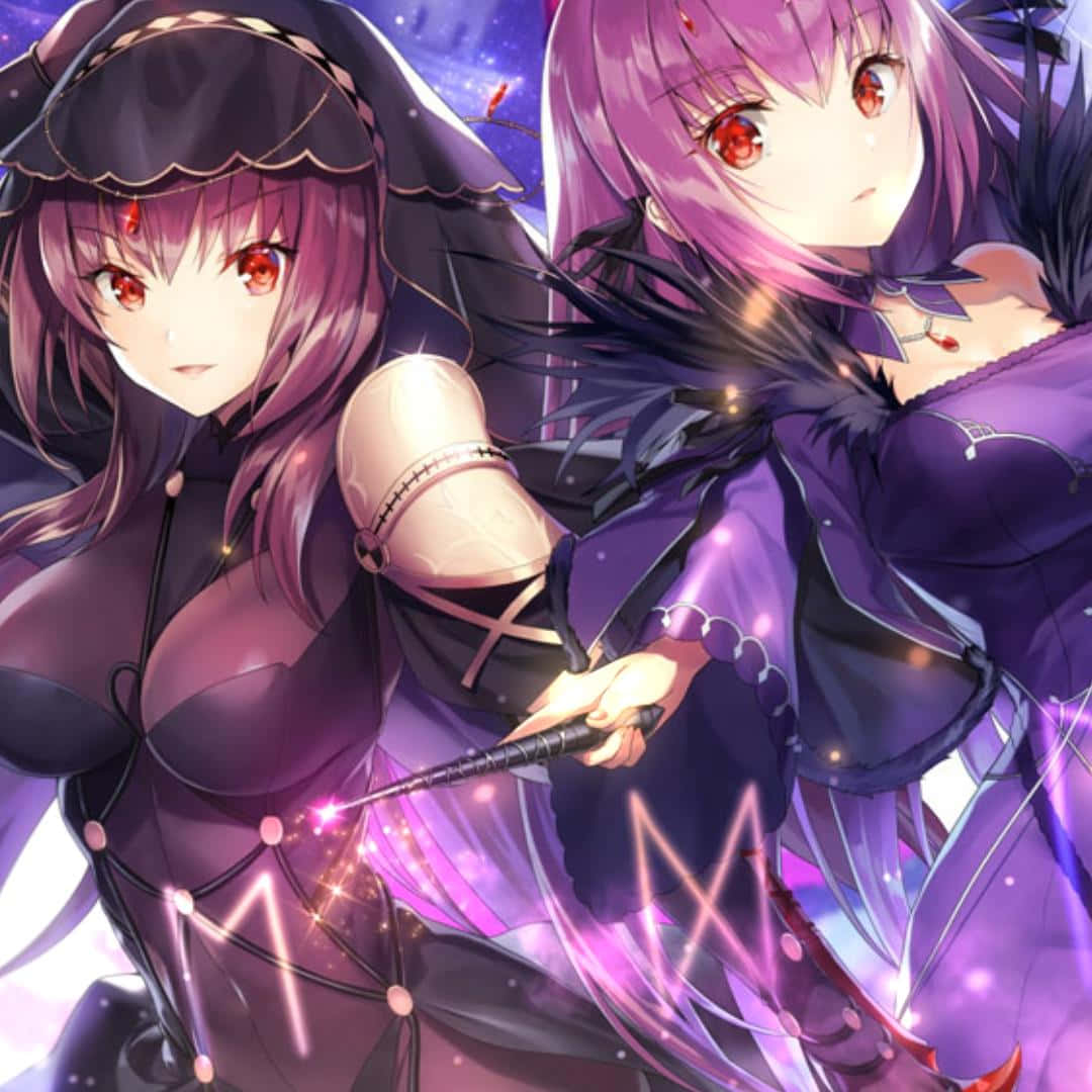 Caption: Alluring Warrior - Scathach Skadi In Full Glory Wallpaper