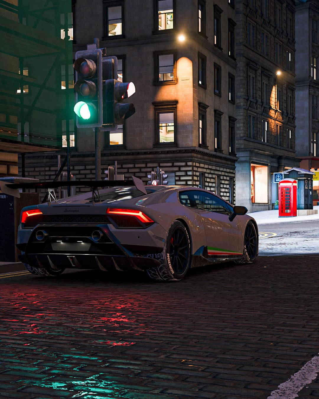 Caption: An Exhilarating Ride With Forza Horizon 4 - Lamborghini Huracan Performante Wallpaper