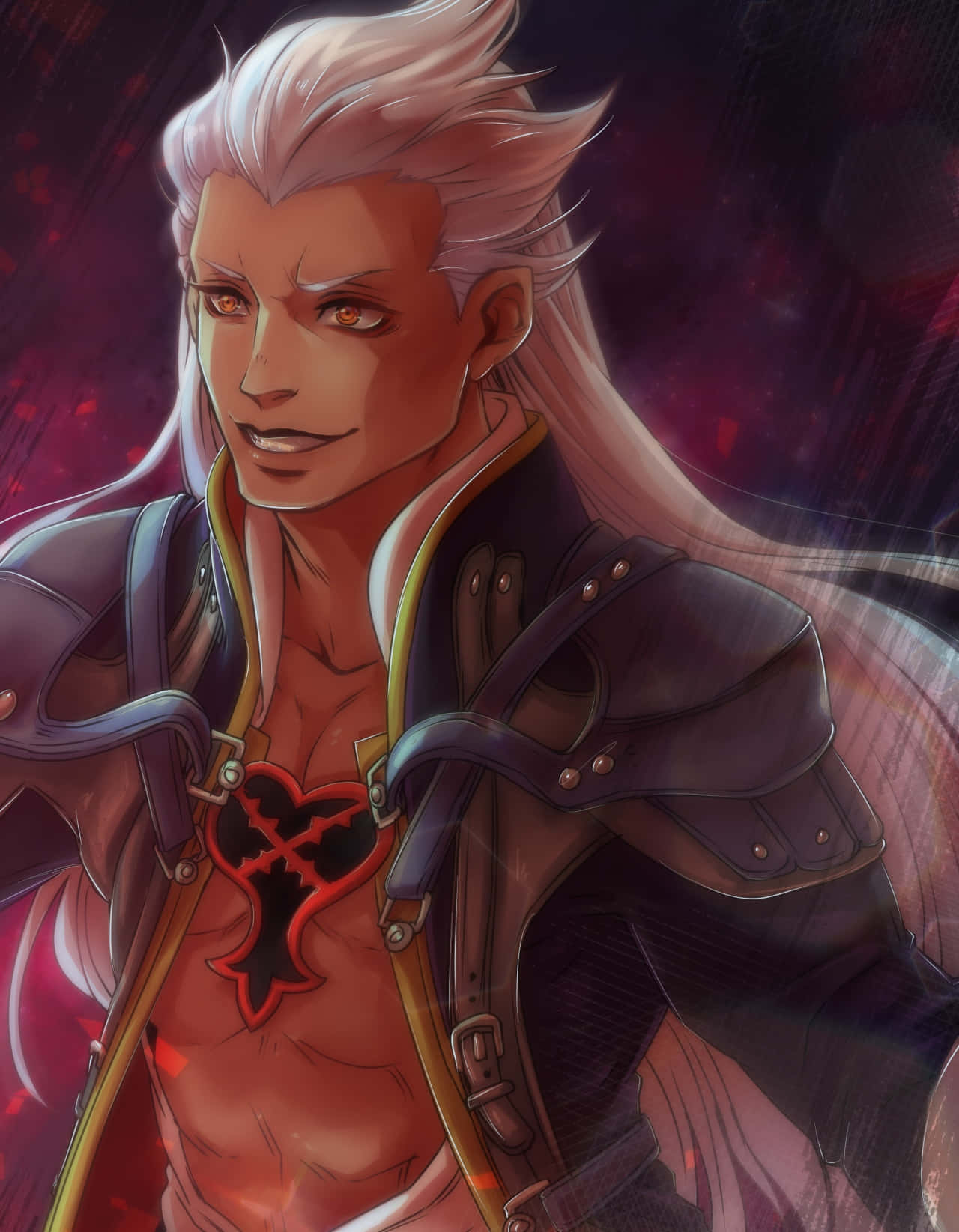 Caption: Ansem, Seeker Of Darkness Unleashing His Power Wallpaper