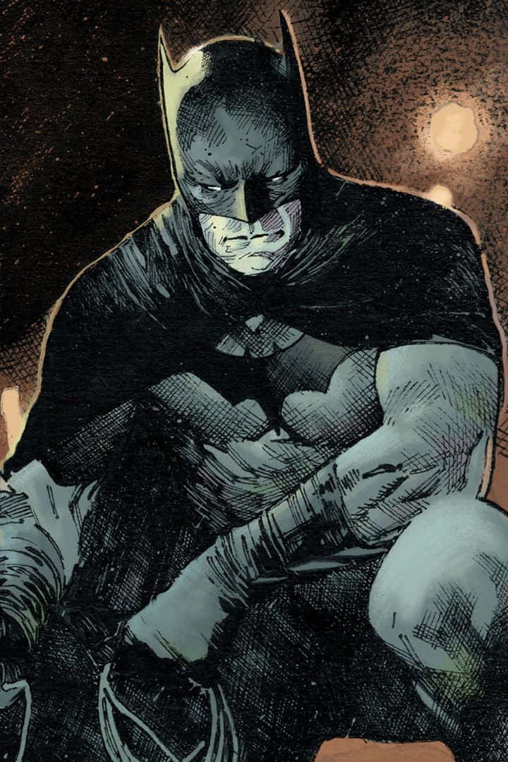 Caption: Batman The New 52 - Dark Knight In Action Wallpaper