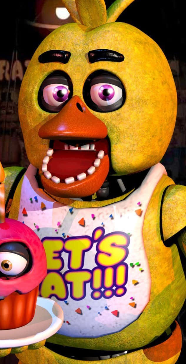 Caption: Chica The Chicken Posing In Style Wallpaper