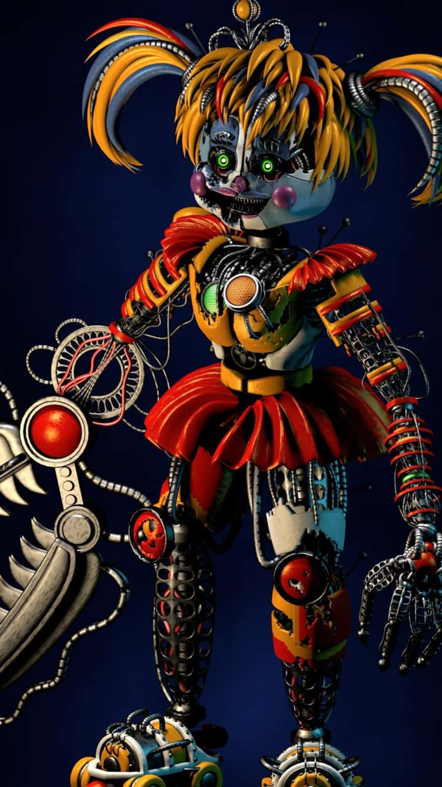 Caption: Chilling Gaze Of Scrap Baby Wallpaper