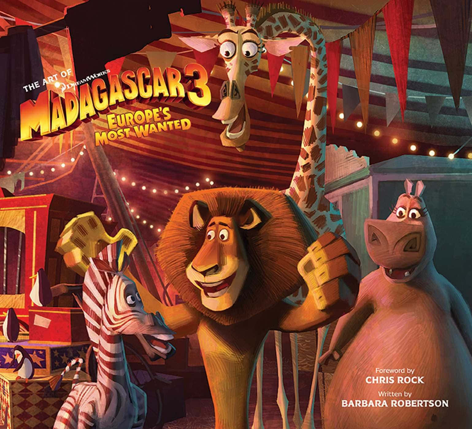 Caption: Colorful Circus Extravaganza - Madagascar 3 Wallpaper