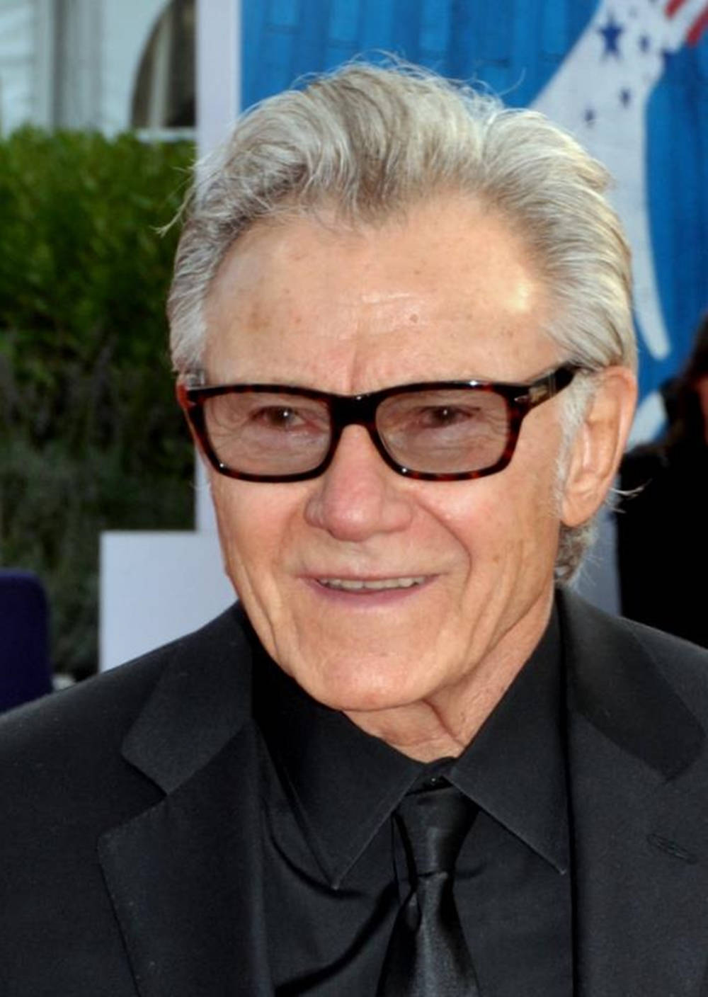 Caption: Dashing Harvey Keitel In An Elegant Black Suit Wallpaper