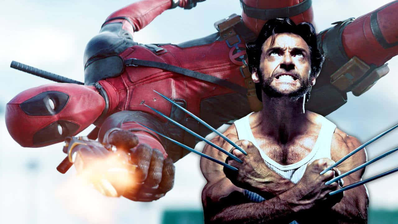 Caption: Deadpool And Wolverine: Unstoppable Duo Wallpaper