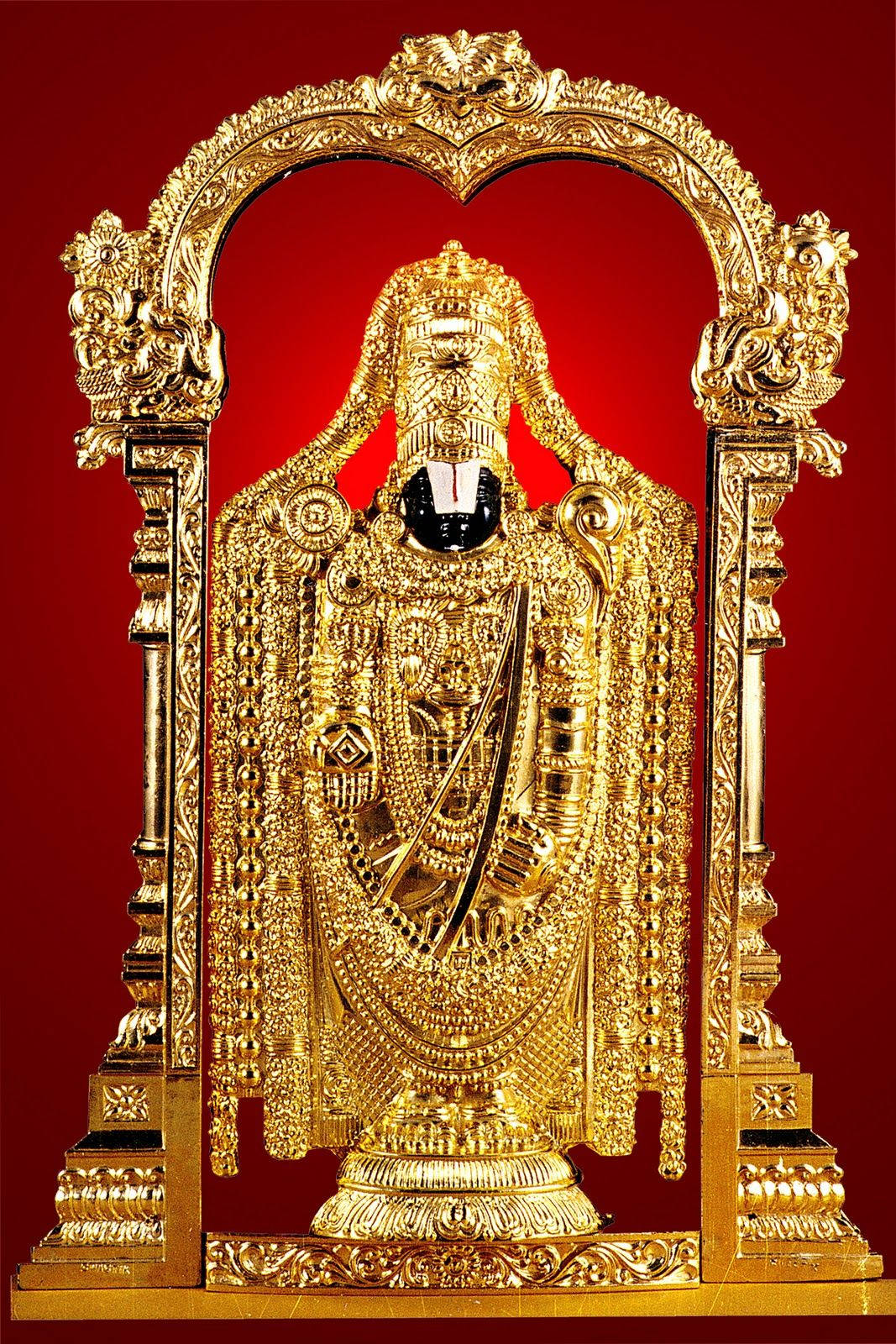 Caption: Divine Grace Of Lord Venkateswara Wallpaper