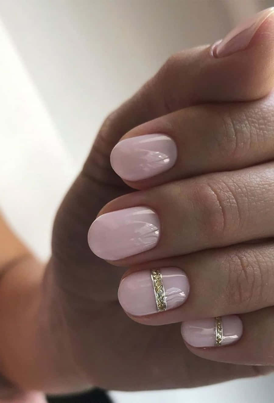 Caption: Elegant Pink Nail Art Masterpiece Wallpaper