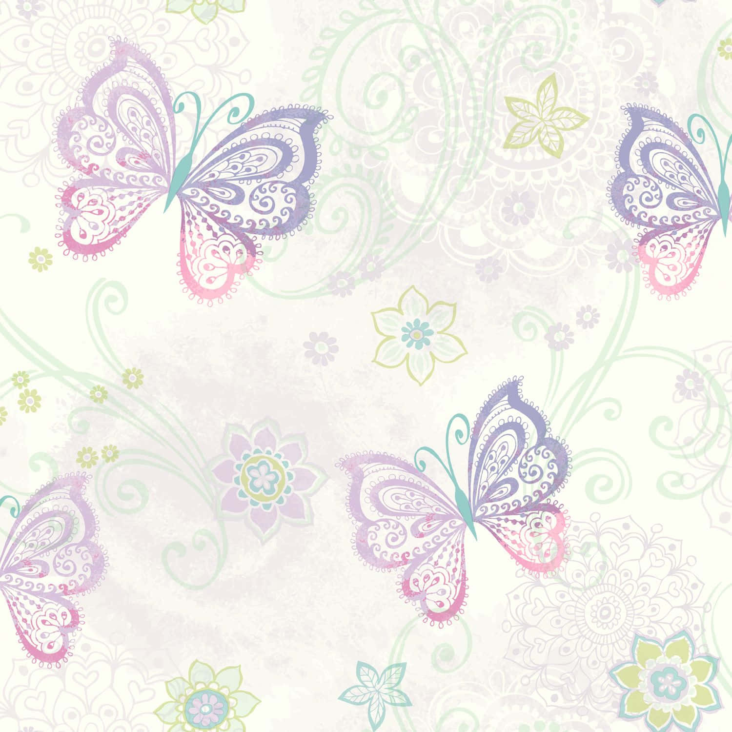 Caption: Enchanting Boho Pastel Dreamscape Wallpaper