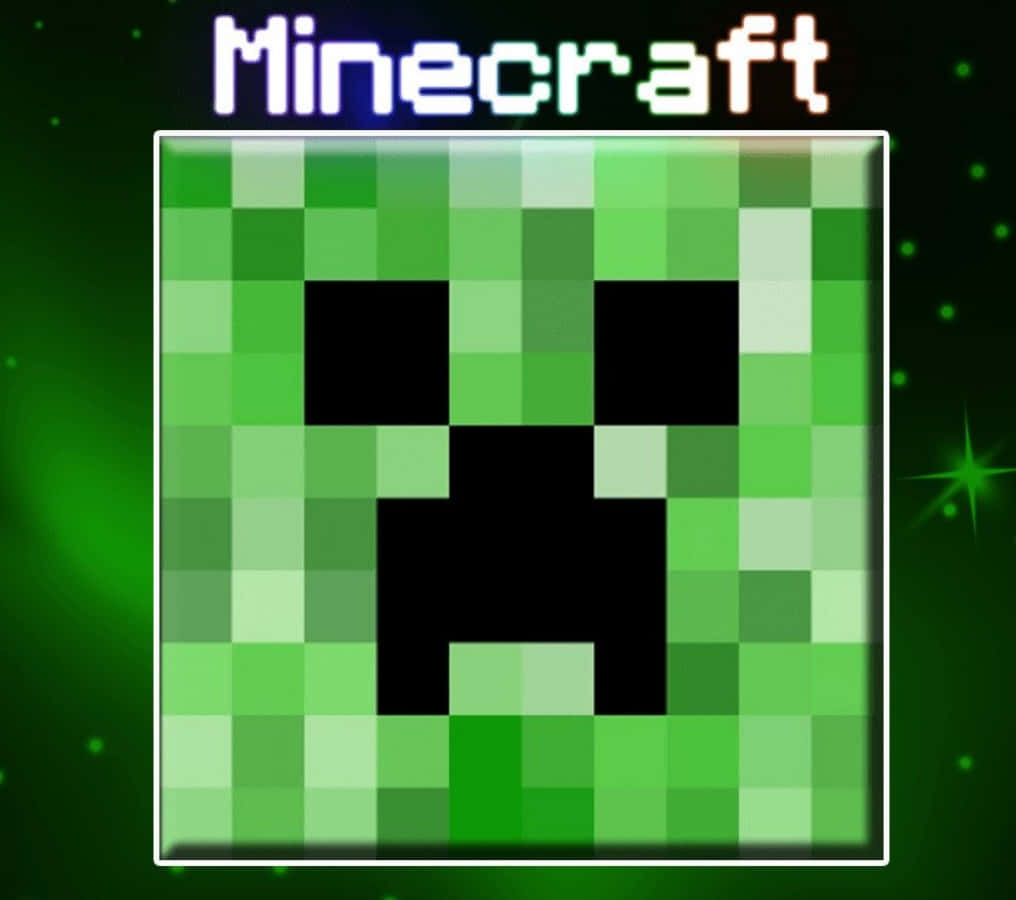 Caption: Enigmatic Creeper Face In The Dark Wallpaper