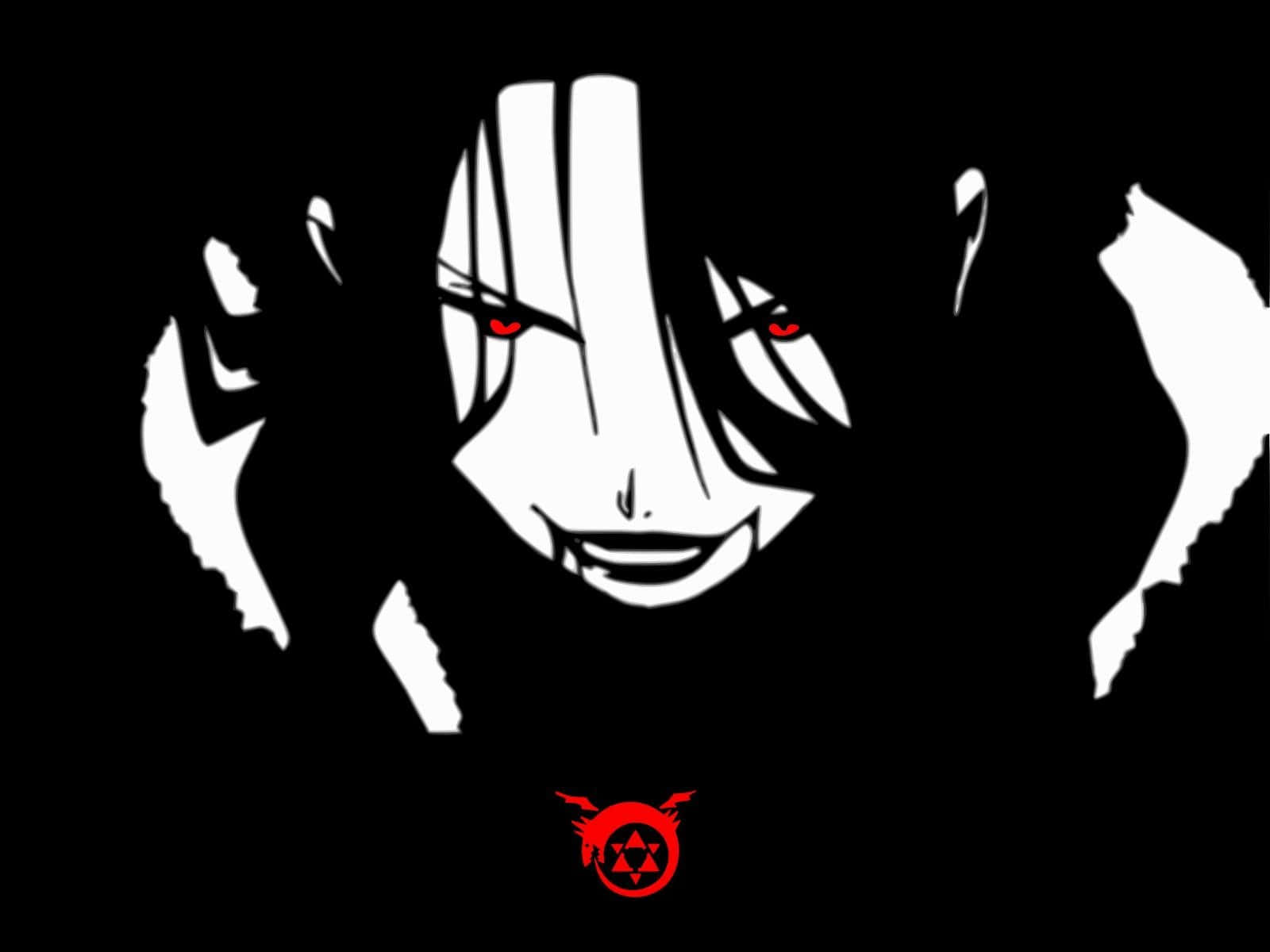 Caption: Enigmatic Lust From Fullmetal Alchemist Anime Series Wallpaper